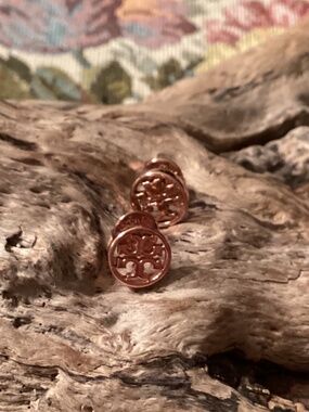 Tory Burch Rose Gold Stud Earrings